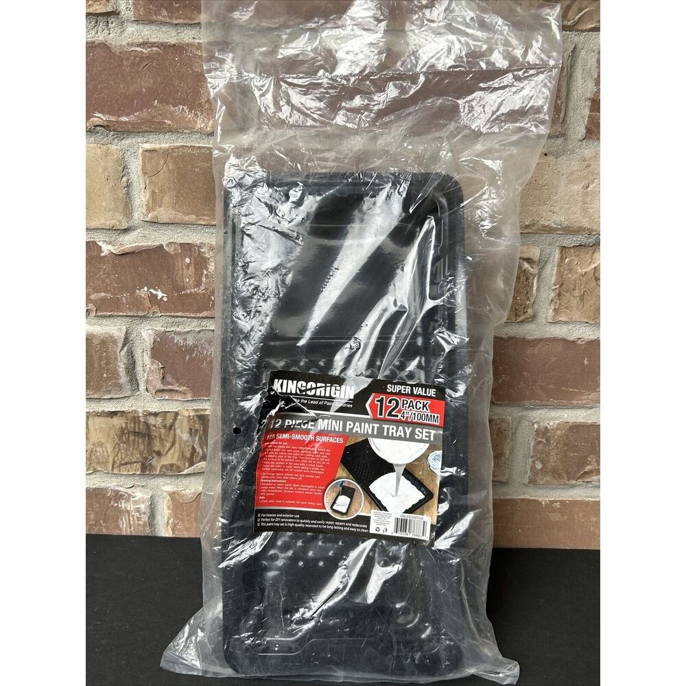 Paint Roller Tray Plastic Paint Trays Liner 12pack for Household